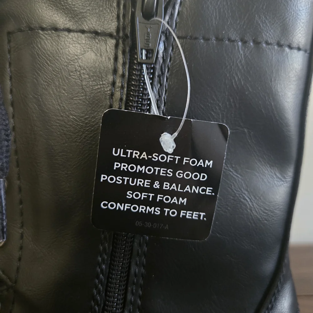 Arizona Jean Company Joyce Combat Boots Womens Size 9M Black Lace Up Memory Foam - Picture 3 of 14
